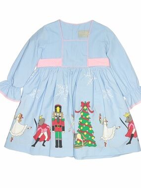 Eleanor Rose Blue Nutcracker Holiday Dress SZ 5/6
